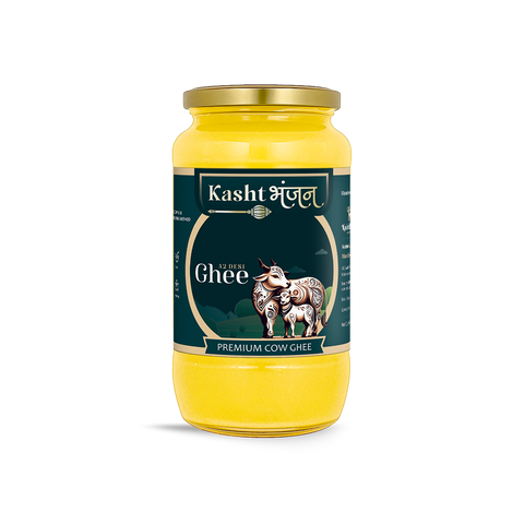 KASHTBHANJAN A2 Desi Cow Ghee - Pure Grassfed A2 Gir Cow Ghee (1 Litre)